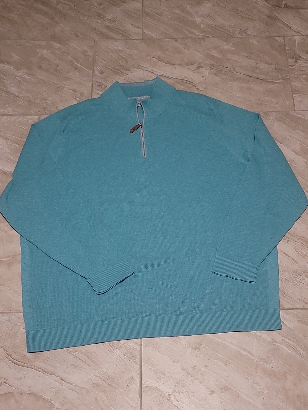 Tommy Bahama Teal Half-Zip Men's Sweater